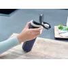 Travel mug Leifheit 03275 600 ml stainless steel, double-wall, leakproof, flip-top, handle, black/blue