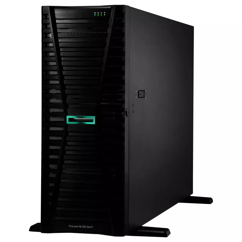 Tower server HP Enterprise ProLiant ML350 Gen11 Intel Xeon Silver 4510 2.4GHz 12c 1P 64GB DDR5 8x SFF 2x1000W