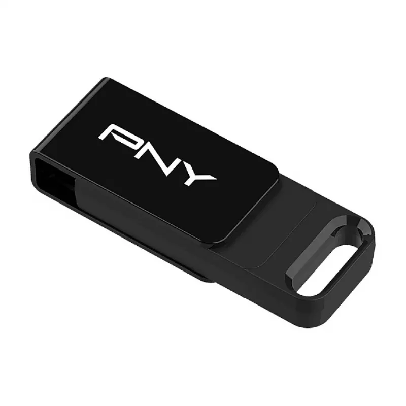 PNY Elite, 128 GB, USB Type-C, 3.2 Gen 1 (3.1 Gen 1), 120 MB/s, Dia, Black