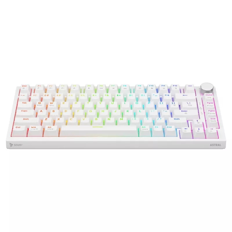 Savio ASTRAL WHITE JADE keyboard Gaming USB QWERTY US International