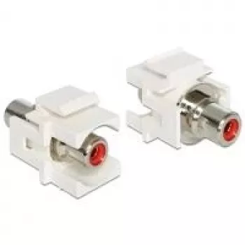 Keystone Module DeLOCK 86305 Red RCA Connector