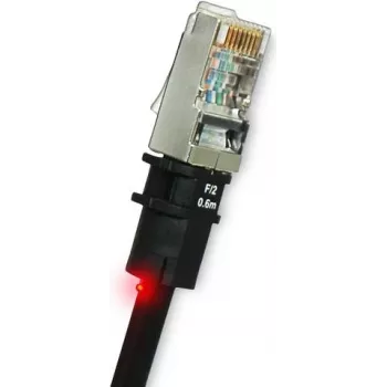 Networking cable PatchSee PK-F-4 RJ-45 Cat5e 1.2 m Black