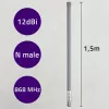 Outdoor LoRa antenna QOLTEC 12 dBi 868 MHz, 1.5 m cable