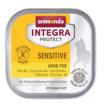 Wet cat food Animonda Integra Protect Sensitive Pure Chicken 100 g, grain-free, gluten-free, for adult cats, allergy support