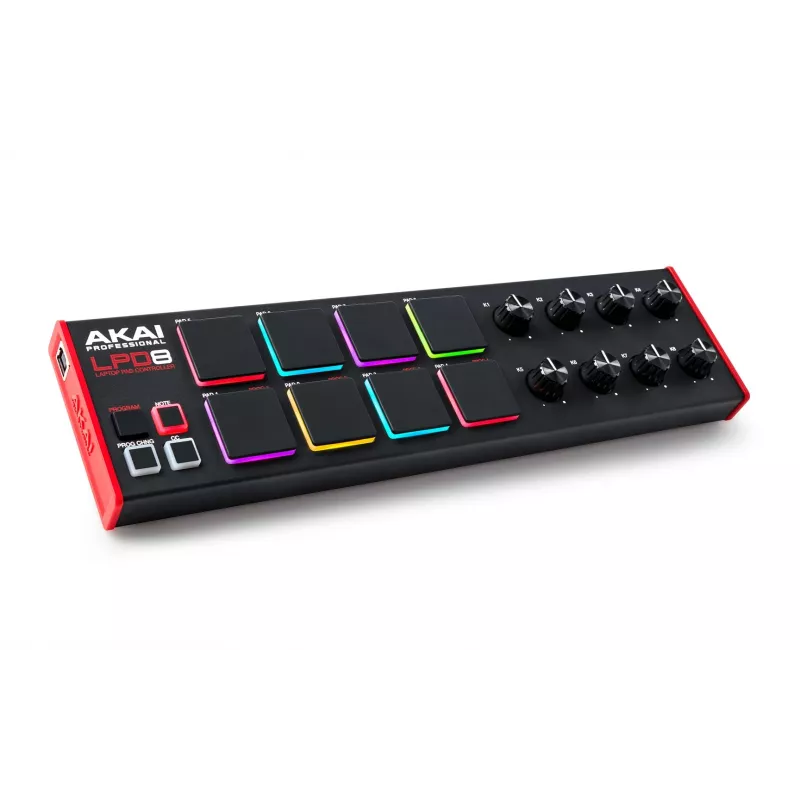 Akai LPD8 MKII MIDI keyboard 8 keys USB Black, Red