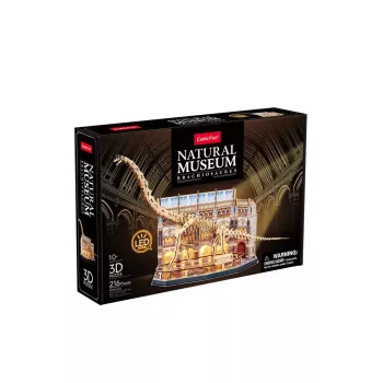 3D LED Puzzle Dante CubicFun NatMus Brachiosaurus 05447 – educational assembly model with LED light