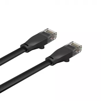 Ethernet cable Unitek Cat6 UTP RJ45 3 m, Gigabit, 250 MHz, black, solid conductor, PVC jacket