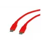 ROLINE USB 2.0 Cable C-C ST/ST Silicone 60W 1m Red - Cable - Digital/Data (11.02.9121)