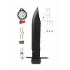 Fixed-blade survival knife Mil-Tec Special Forces 15368000 — stainless steel, full tang, 310 mm overall, 185 mm blade, black