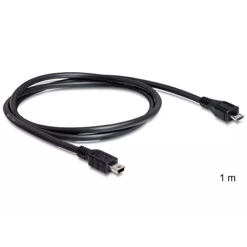 USB Cable DeLOCK 83177 1m Micro-USB B Mini-USB B Black