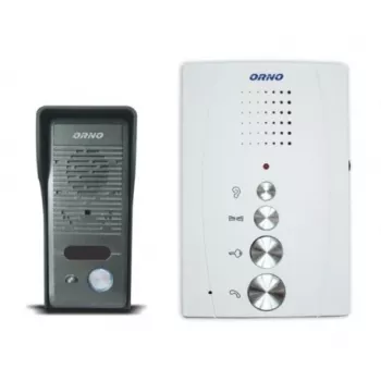 Door communication set ORNO OR-DOM-RE-914 for single-family homes, handsfreeless, white