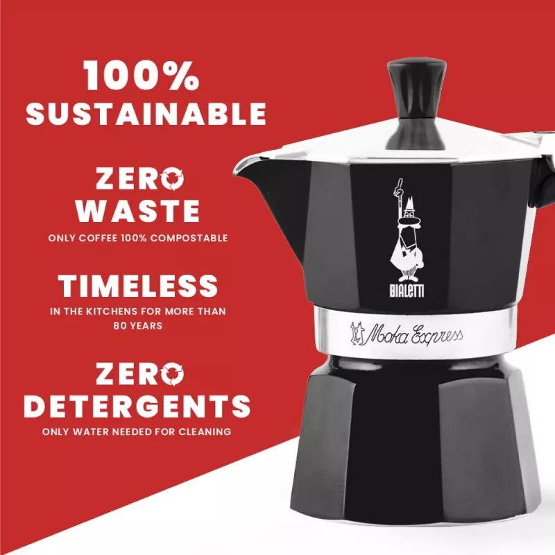 Bialetti Moka Express Moka pot Black
