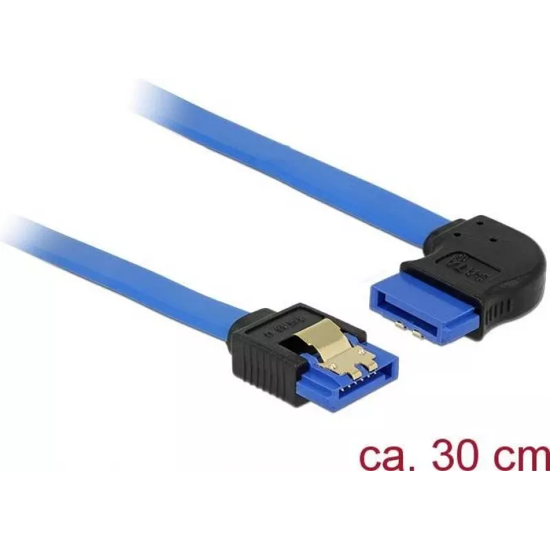 SATA cable DeLOCK 84990 0.3 m SATA 7-pin Black Blue