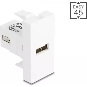 USB 2.0 Type-A to Type-A Cable Adapter, DELOCK 90908, shielded, USB 2.0
