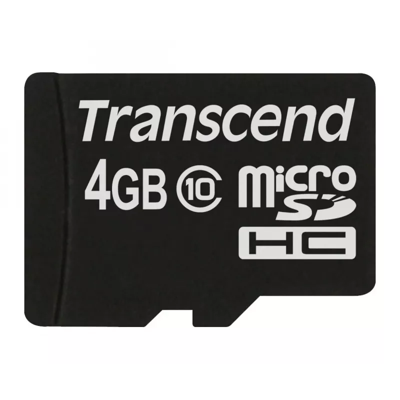 Flash memory Transcend 4GB MicroSDHC Class 10 TS4GUSDC10