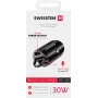 Charger Swissten NANO Smartphone Black Cigar lighter Fast charging Auto