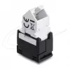 DELOCK Keystone module RJ45 jack to LSA Cat.6 45° angled unshielded black