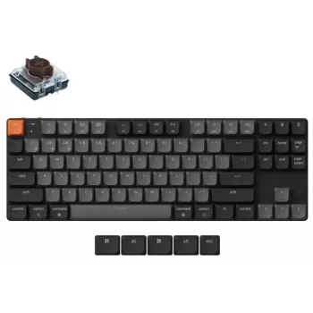 Wireless mechanical keyboard Keychron K1X-A3 Ultra-slim RGB Backlit, wireless connectivity, compact layout