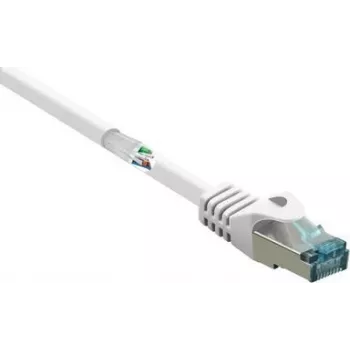 RF-5043912 RJ45 Network Cable Patch Cable CAT 6a S/FTP 10.00 m White Flame-Retardant 1 pc(s) (RF-5043912)