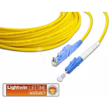 Lightwin LSP-09 E2-LC 5.0 Fibre Optic Cable 5 m E-2000 OS2 Blue - Yellow (LSP-09 E2-LC 5.0)