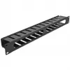 Cable management panel DeLOCK 19 inch 66550 black 1U
