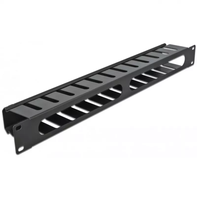 Cable management panel DeLOCK 19 inch 66550 black 1U