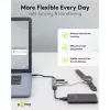 Goobay Slim 4-Port USB-Hub, USB-C™ auf USB-C™/USB-A, USB 3.2 (74459)