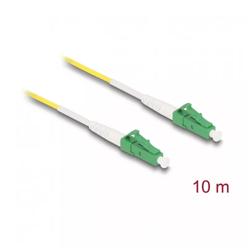 DeLOCK InfiniBand Fibre Optic Cable 10m LC LC/APC Yellow