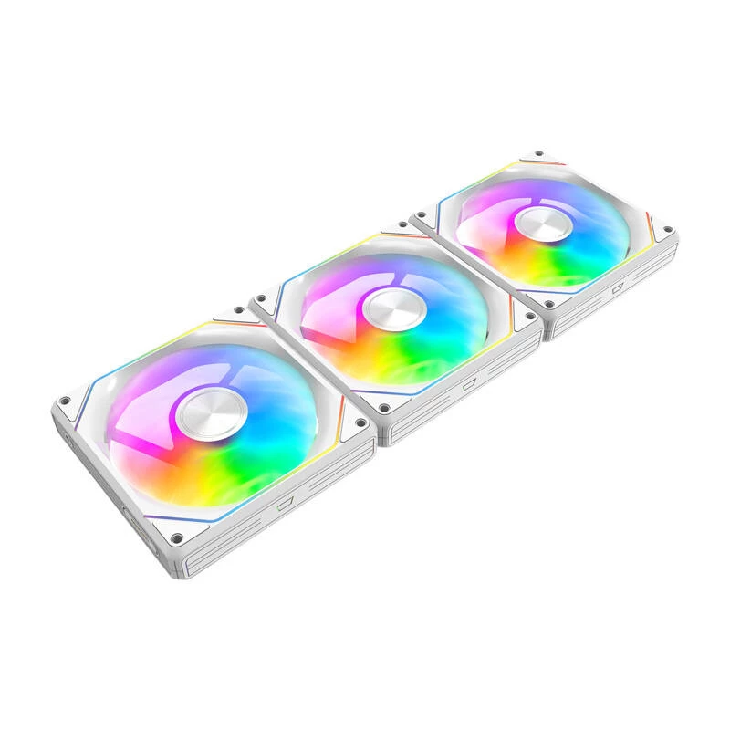 Cooling fans Darkflash Gauss G24 3-in-1 White 120mm — set of 3, 120 mm