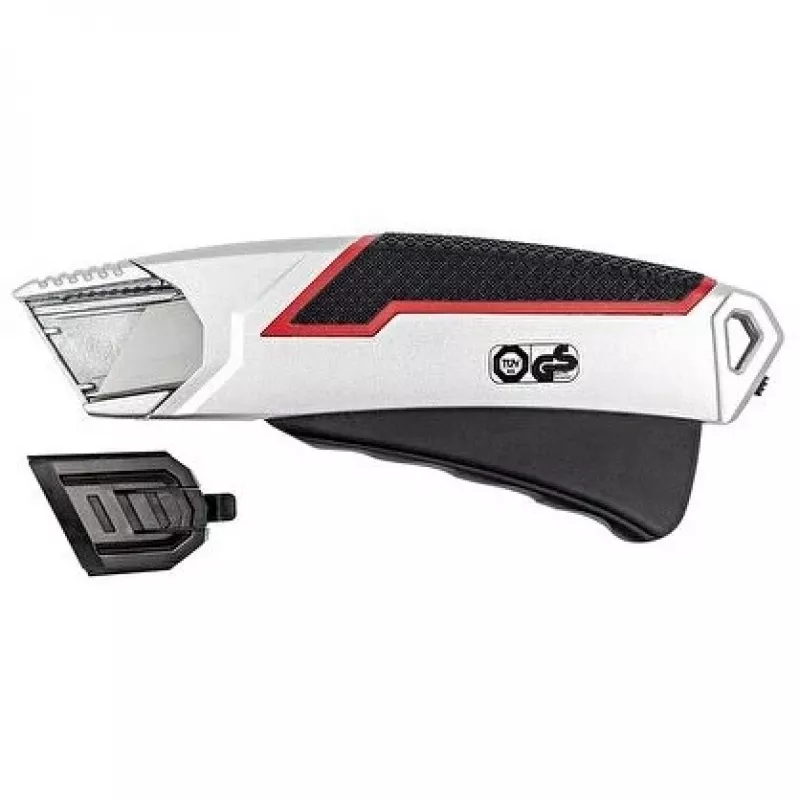 Utility Knife Wedo 78 837 Black Red Silver Snap-off Blade 60mm Width 166mm Length