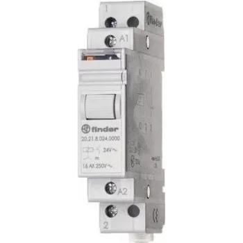 Finder Impulse Switch DIN Rail 1 pc(s) 20.21.8.008.4000 1 Normally Open Contact 8 V/AC 16 A 4000 VA (20.21.8.008.4000)