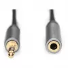 Digitus Audio Extension Cable 3.5 mm jack to 3.5 mm socket 1 m Black