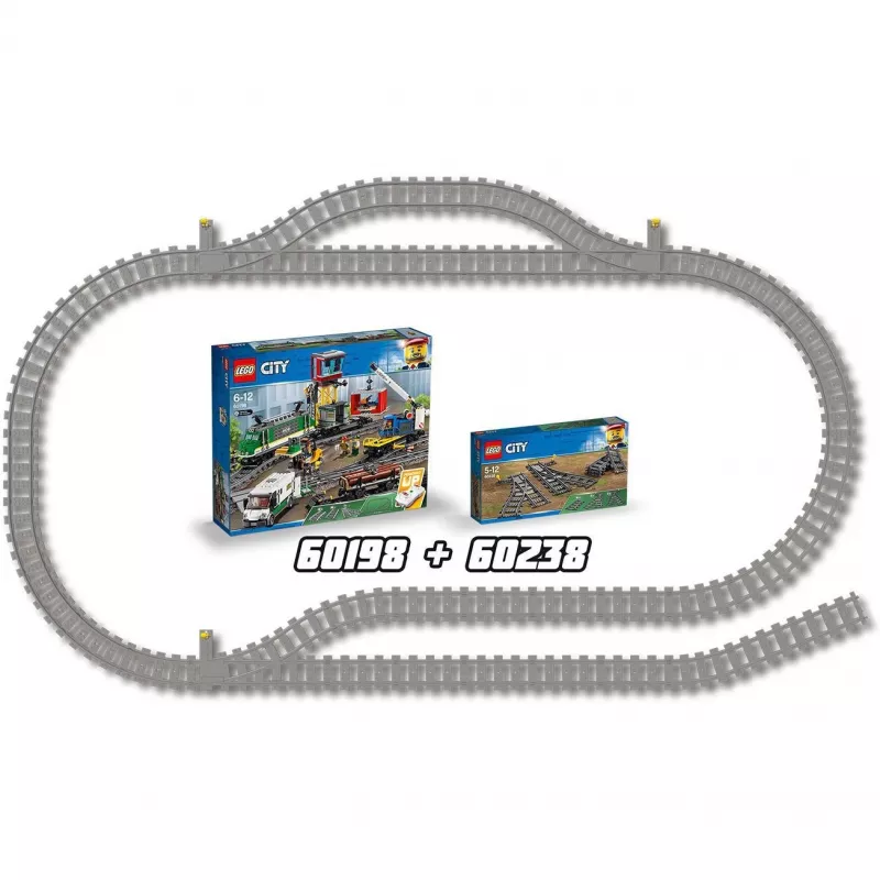 Construction toy set LEGO City 60238 – railway switch and accessories for playsets