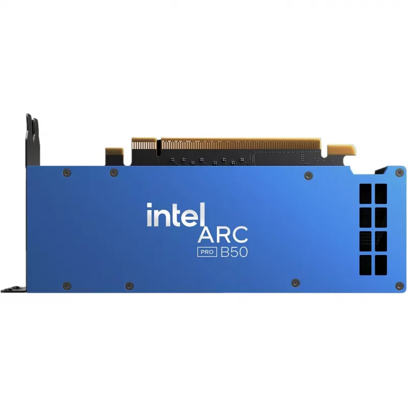 Graphics card INTEL Arc Pro B50 — 16 GB GDDR6, 128-bit, PCIe 5.0, active cooling