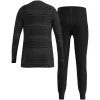 Odlo Set long ACTIVE WARM ECO SET children's underwear set, size 140 cm, black and grey