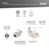 Digitus CAT 6A Keystone module, shielded with intelligent cable manager