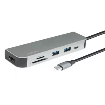 LogiLink UA0343 USB-C Multiport Hub Aluminium USB 3.2 2nd Gen Mult
