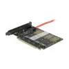DeLOCK PCI Express x16 Card to 5 x internal M.2 Key B / SATA