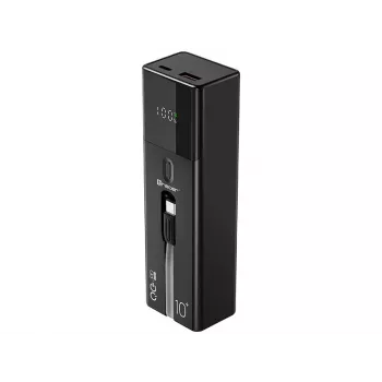 Portable Power Bank TRACER Quant 10000 mAh Li-Ion, PD & QC3.0, 3 ports (2×USB-C, 1×USB-A), 100W, Black