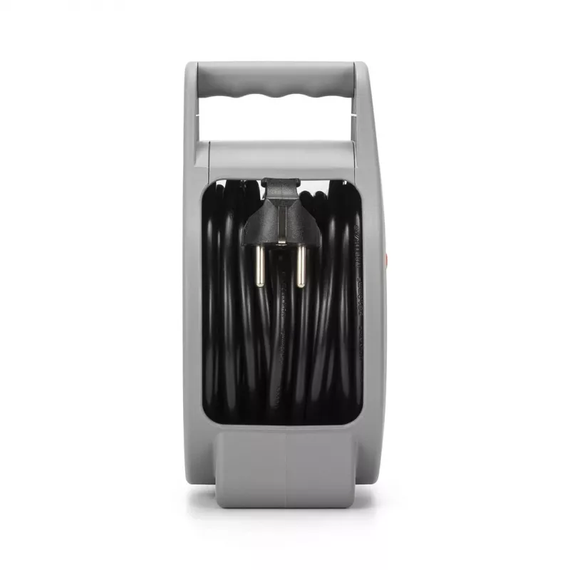 Power extension reel MONTIS MT188-10 10 m cable, 2 AC outlets, grey