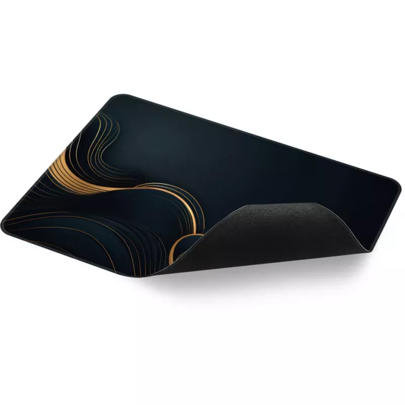 Sharkoon SKILLER SGP35 D2 gaming mouse pad, black/gold, size L