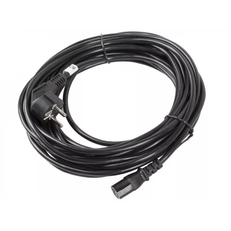 Lanberg CA-C13C-11CC-0100-BK power cable Black 10 m C13 coupler CEE7/7