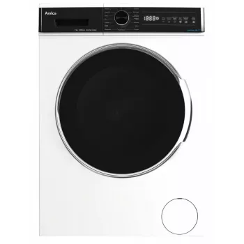 Freestanding washing machine AMICA WA3S712BLiSHB, 7 kg, 1200 RPM, 2100 W, LED display, Black door