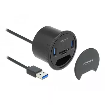 Socket-outlet DeLOCK 64152 Black 1 pc Box