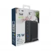 GEMBIRD mobile device charger TA-UC-2A4C-PD75-01-BK — 75W, 4× USB-C + 2× USB-A, PD & QC3.0, 6-device simultaneous, 1.5 m cable, black