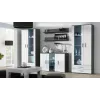 Cama sideboard 120 cm SOHO S7 grey/white gloss