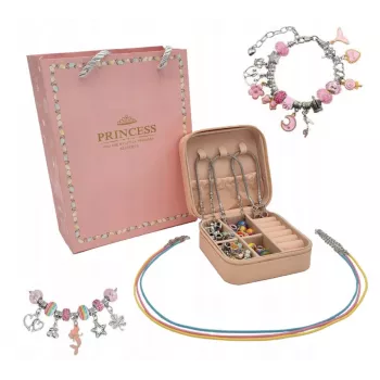 Beading and Bracelet Making Kit Extralink 66-piece Charms Set with Storage Bag