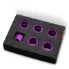 EK Water Blocks EK-Quantum Torque Compression Ring STC 16, Purple, 6-Pack