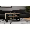 Coffee table top e shop STOLIK KAWOWY ŁAWA MODERN 4P SLIM Dąb Artisan / black frezy