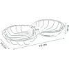 Life Double Sandpit Shell, Garden Play Equipment
